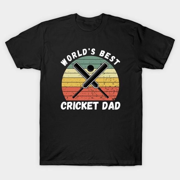 Cricket Dad T-Shirt by footballomatic